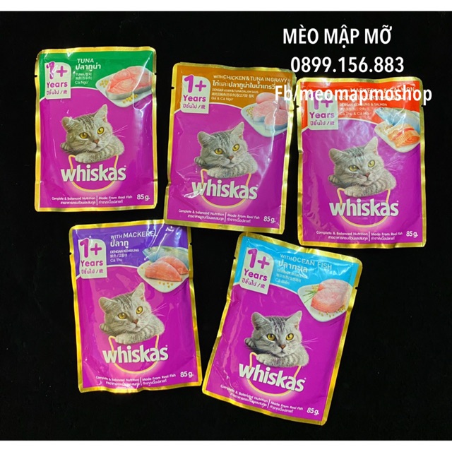 WHISKAS PATE MÈO LỚN 85g