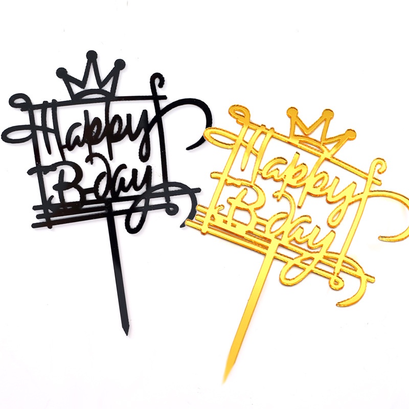 Phụ kiện trang trí bánh kem sinh nhật bằng Acrylic Acrylic độc đáo