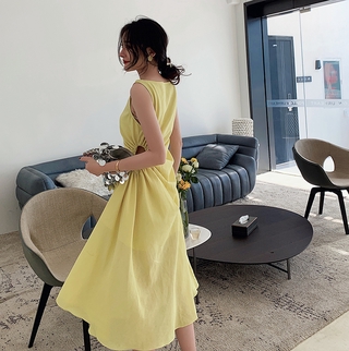 Đầm Đi Biển Không Tay Thời Trang Mùa Hè Cho Nữ  váy