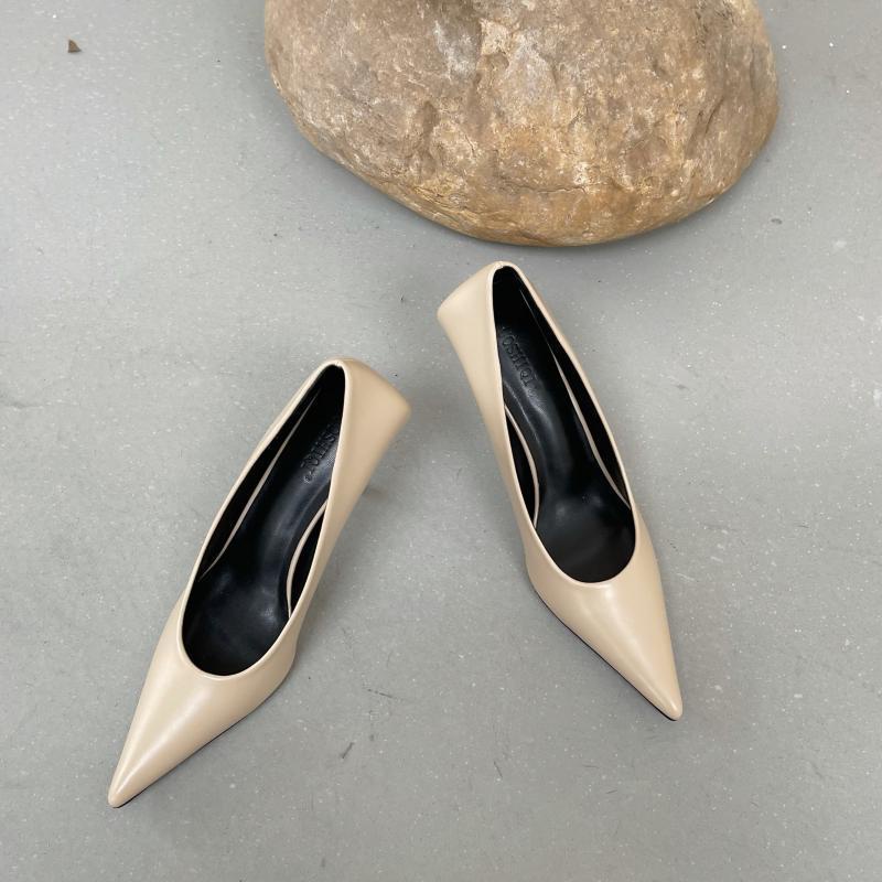 Giày cao gót mũi nhọn màu kẹo phong cách Âu Mỹ thời trang mùa xuân năm 2021