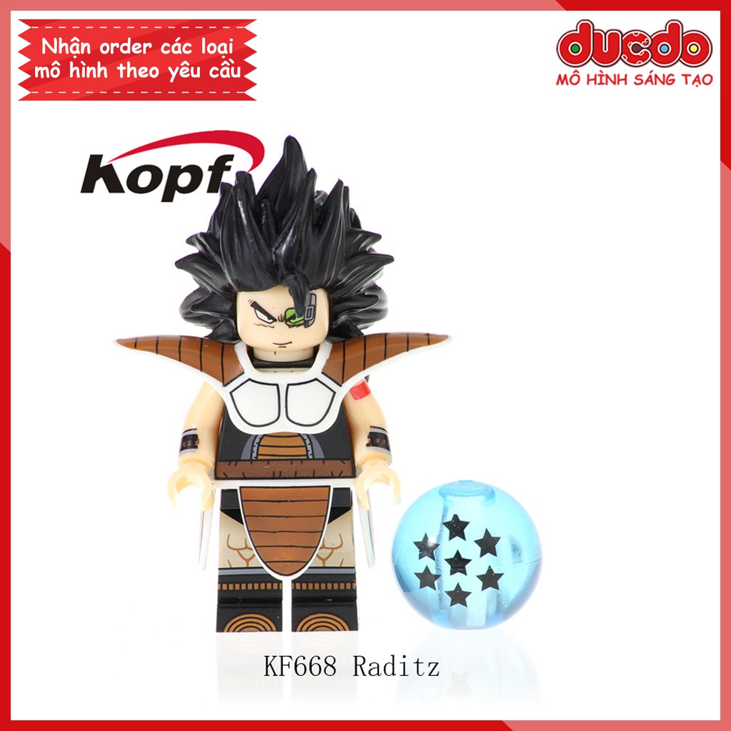 Minifigures các nhân vật 7 viên ngọc rồng mới nhất - Đồ chơi Lắp ghép Mini Dragon Ball Goku KF6057 Mô hình