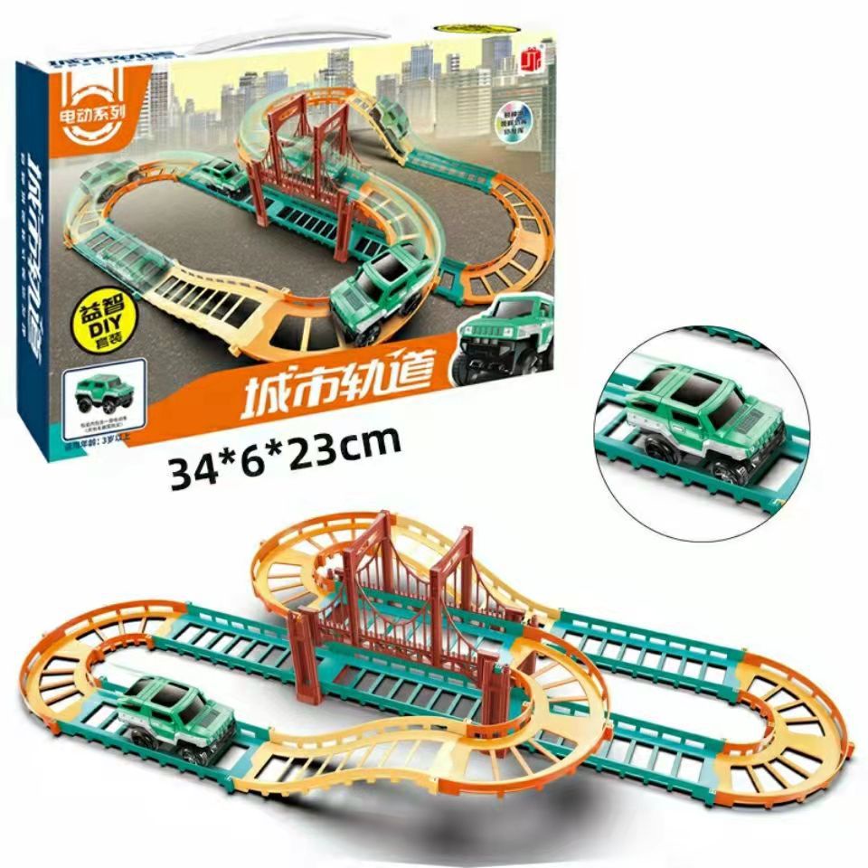 Đồ chơi ô tô vượt đường ray Freeship đồ chơi mô hình ô tô cho bé vui chơi và phát triển sáng tạo