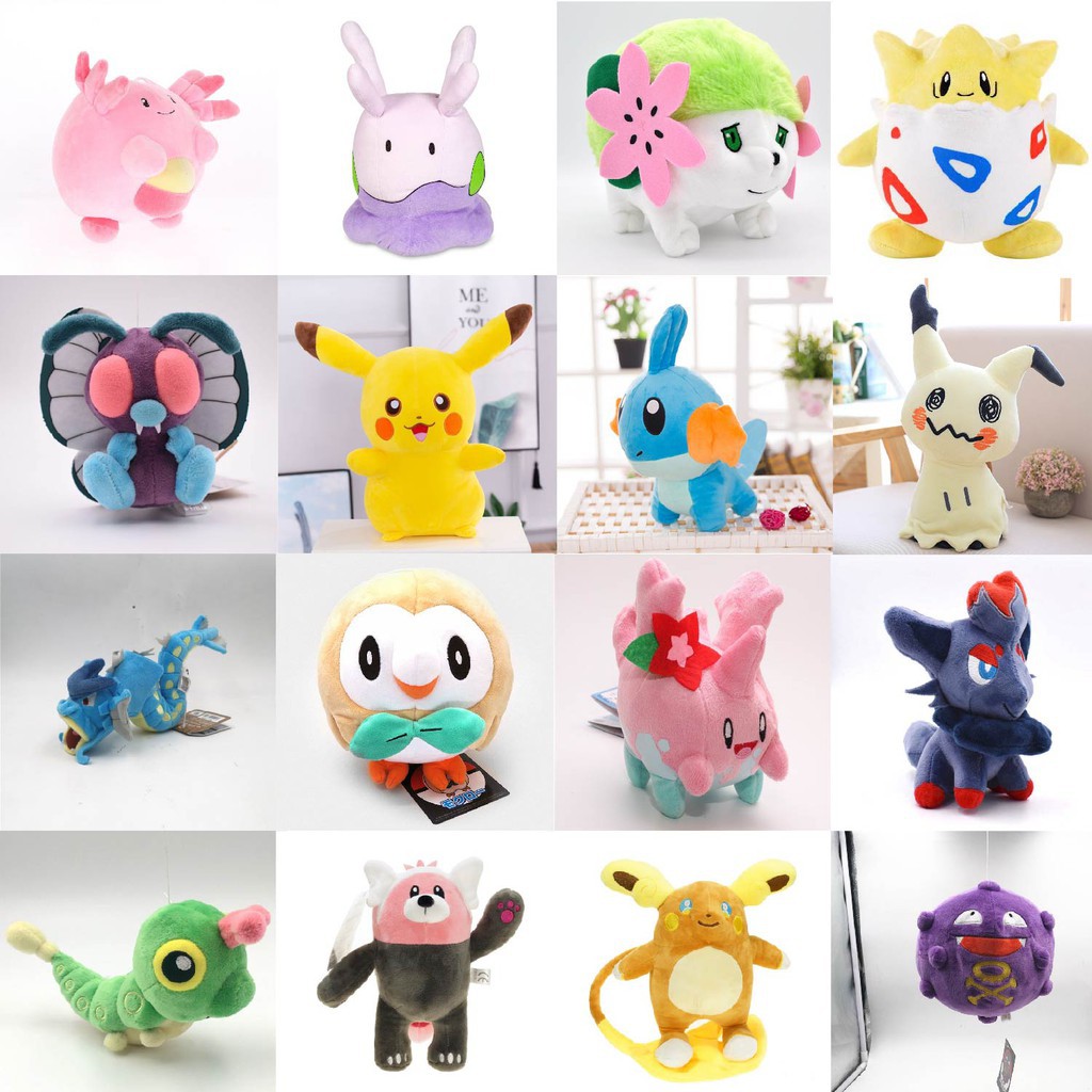 Gấu bông pokemon tuyển tập size fit nhỏ 13-23cm