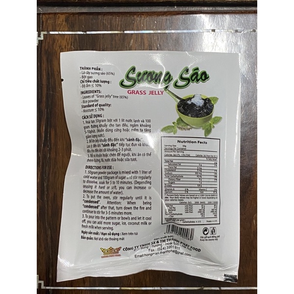 Bột Thạch Sương Sáo Đen Thành Phát