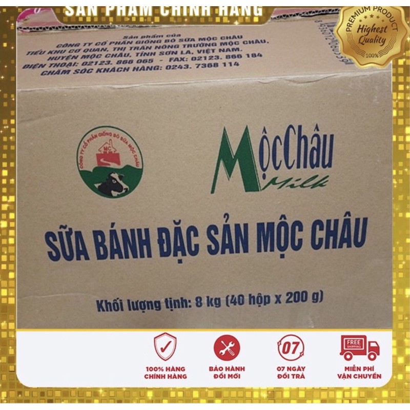 BÁNH SỮA MỘC CHÂU 200g  -ĐẶC SẢN MỘC CHÂU