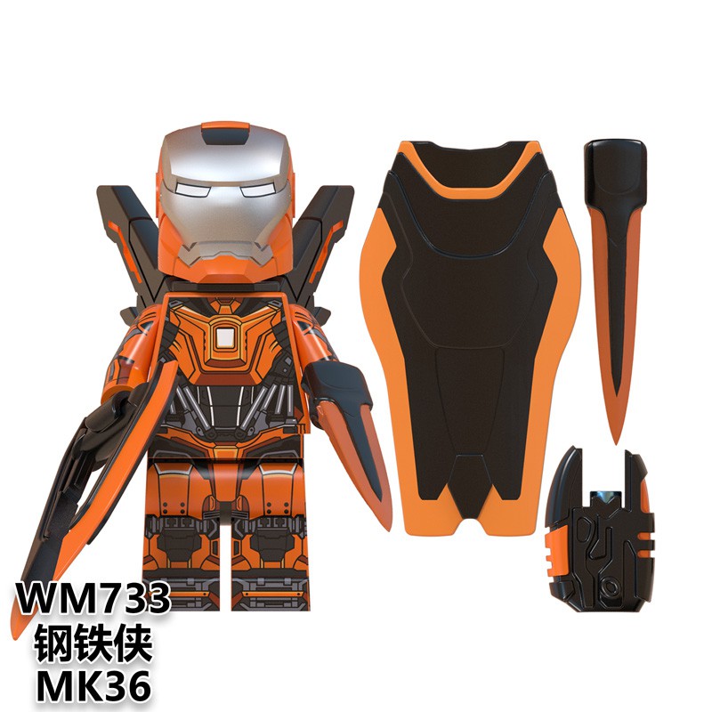 Đồ chơi mô hình lắp ghép Iron Man MK30 MK36 MK50 WM6065