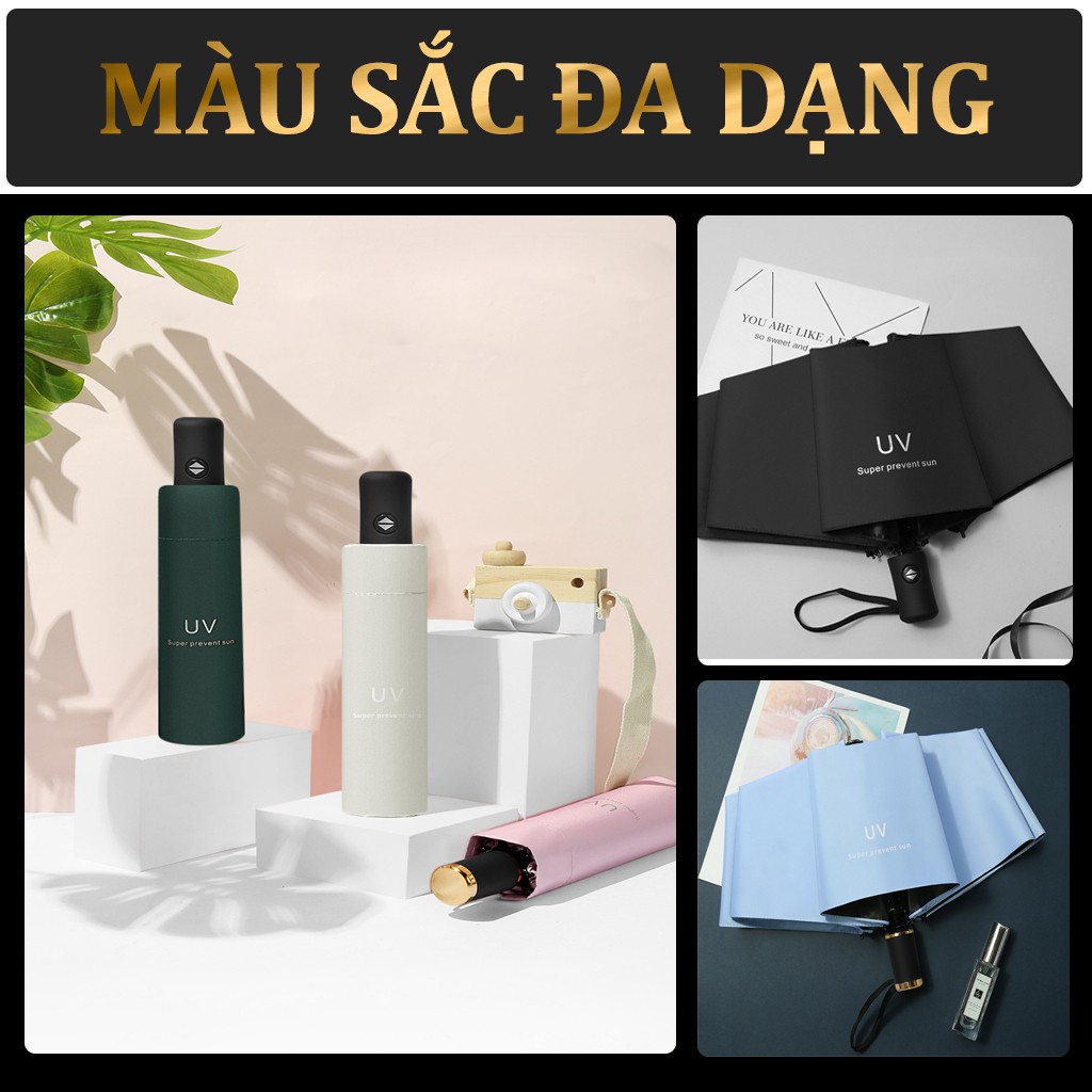 Ô Dù Cao Cấp , Che Mưa Đi Nắng Tự Động Gấp Gọn Chống Tia UV Ver.1