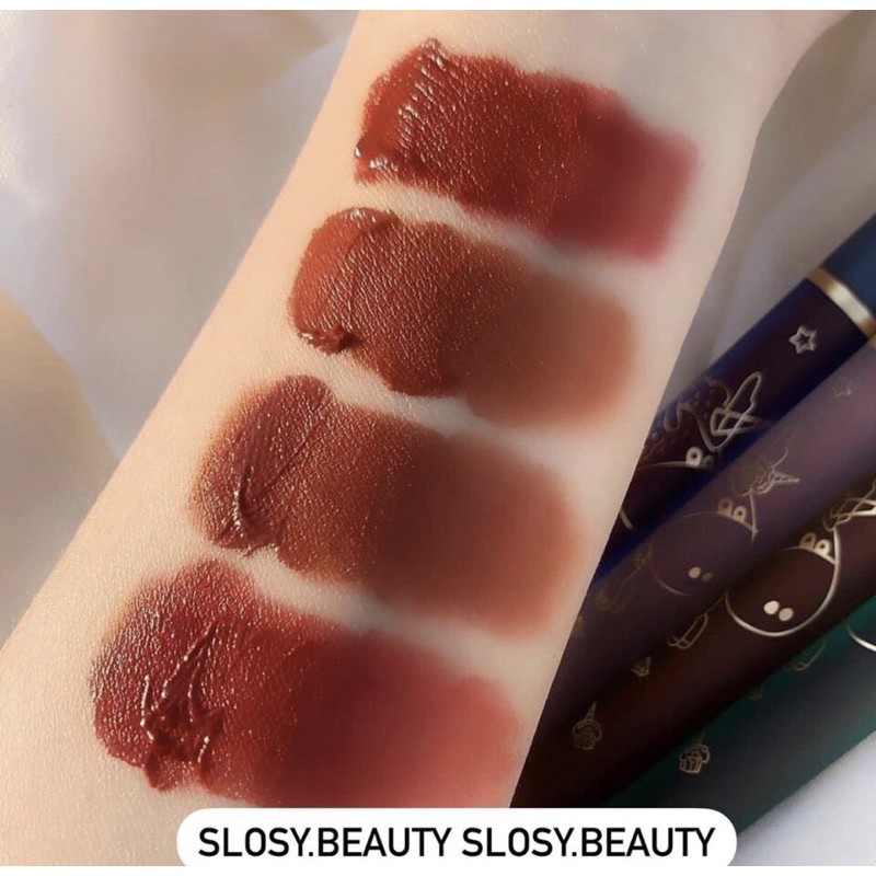 Set son nội địa trung chính hãng CVZ Best Cool Tint 4 cây, Combo 4 cây son kem lì Best Cool Tint giúp đôi môi mọng hơn