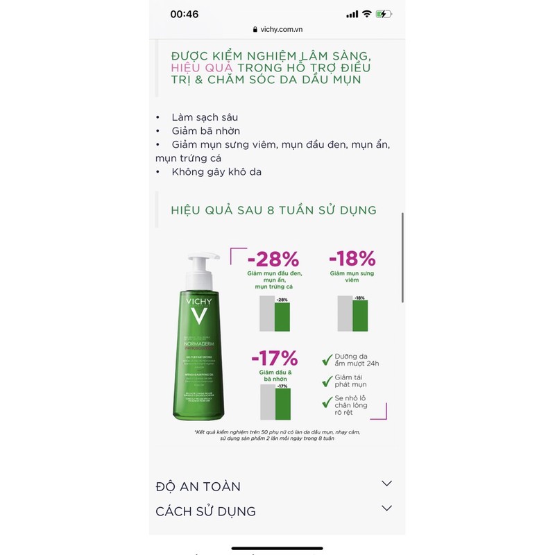 Gel rửa mặt ngừa mụn