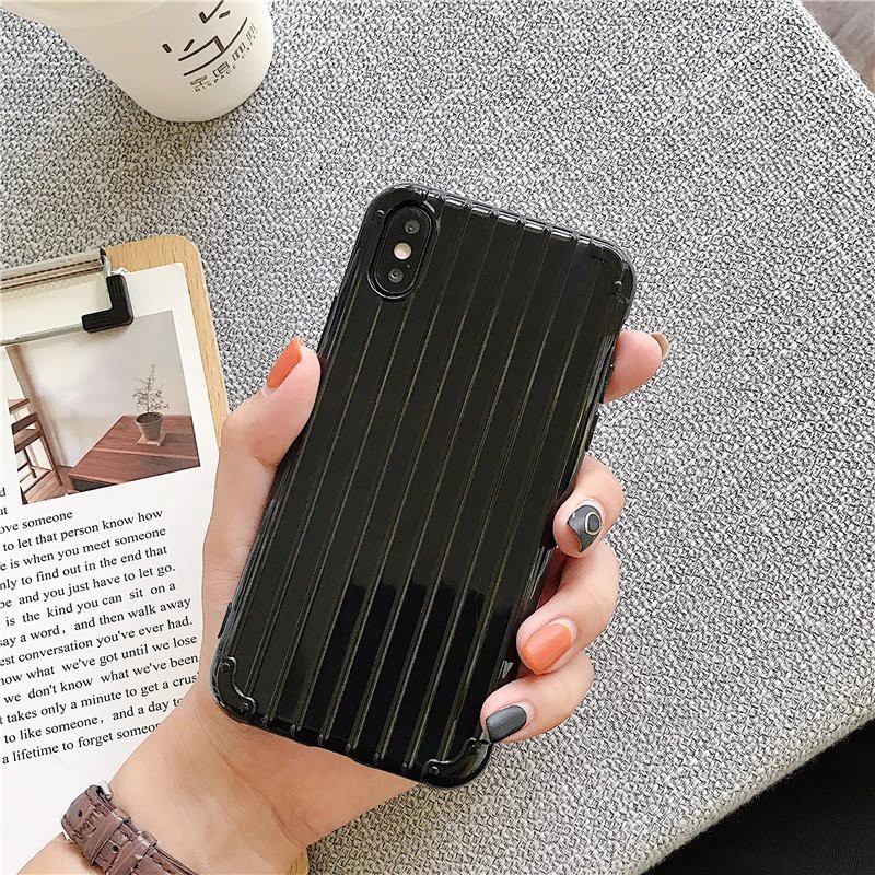 Ốp Silicon dẻo vân kẻ Vali iphone 6,6s,6 plus,6s plus,7,8,7 plus,8 plus,X,XS,XR,XS Max,11,11 pro,11 pro max