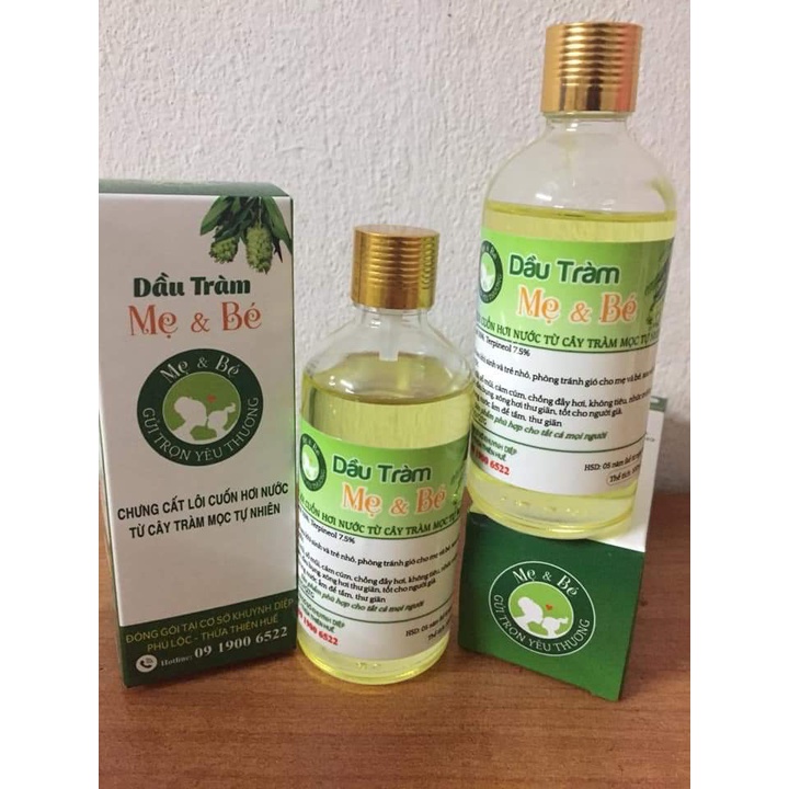 Tinh Dầu Tràm Huế Nguyên Chất 100ml - Tinh dầu tràm giúp giữ ấm, xông phòng hiệu quả