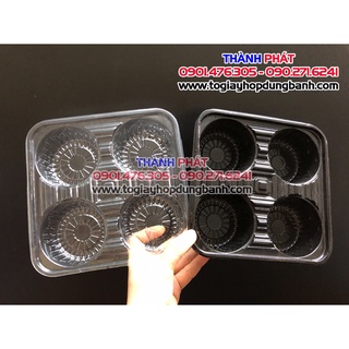 Khay đựng 4 ly trà sữa mang đi chống đổ