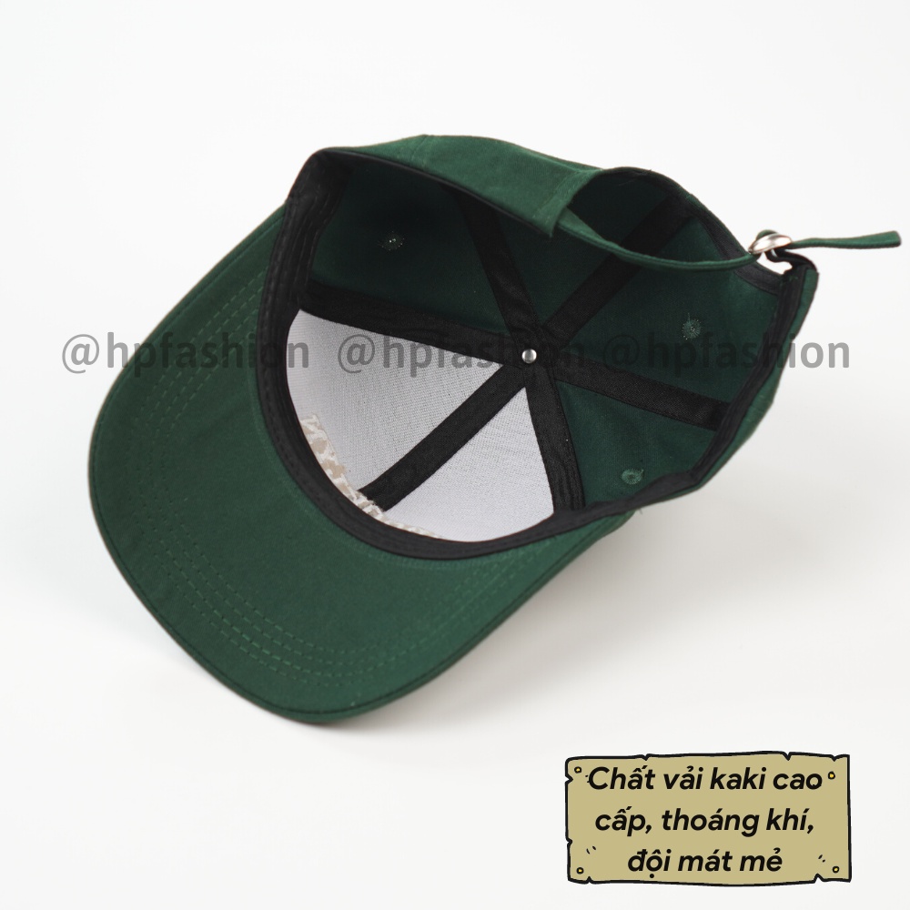 Mũ lưỡi trai ❤️ Nón kết thêu hình chữ Brooklyn 1631 chất kaki cao cấp form unisex nam nữ N80 - Happy Style