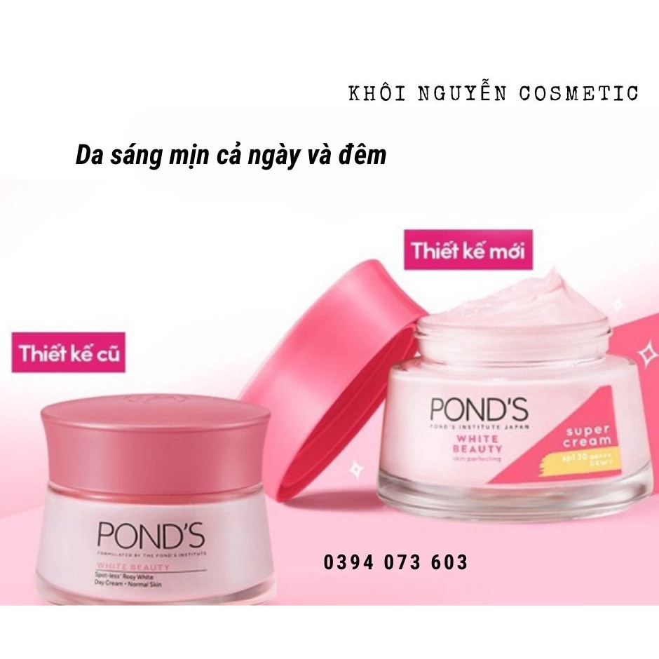 Kem Dưỡng Da Ponds White Beauty Ngày Và Đêm Trắng Hồng Rạng Rỡ