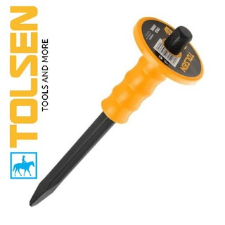 Mũi đục sắt mũi nhọn đục tường bê tông 300mm cold chisel tolsen 25085