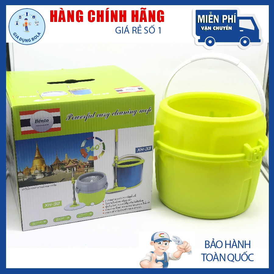 Cây Lau Nhà Xoay Tay 360 Độ Bento Thái Lan - Bảo Hành 12 Tháng