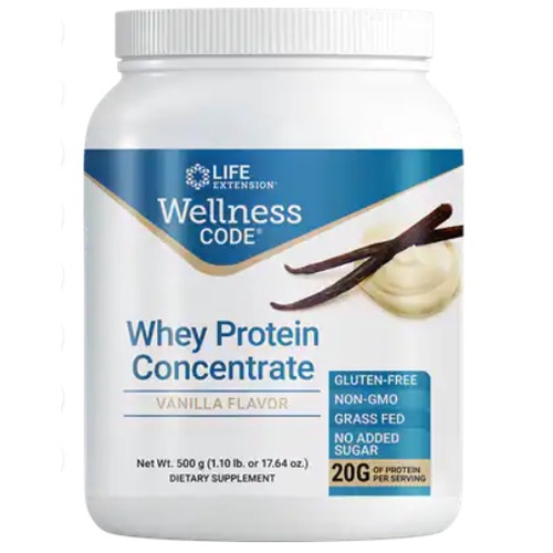 Đạm whey protein giúp tăng cân, tăng cơ Puritan's Pride Whey Protein Concentrate (Vanilla) 500mg