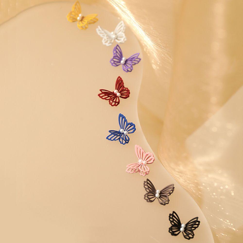 JARRED Phụ Kiện Trang Trí Móng Tay Hình Bướm Rỗng Thời Trang DIY