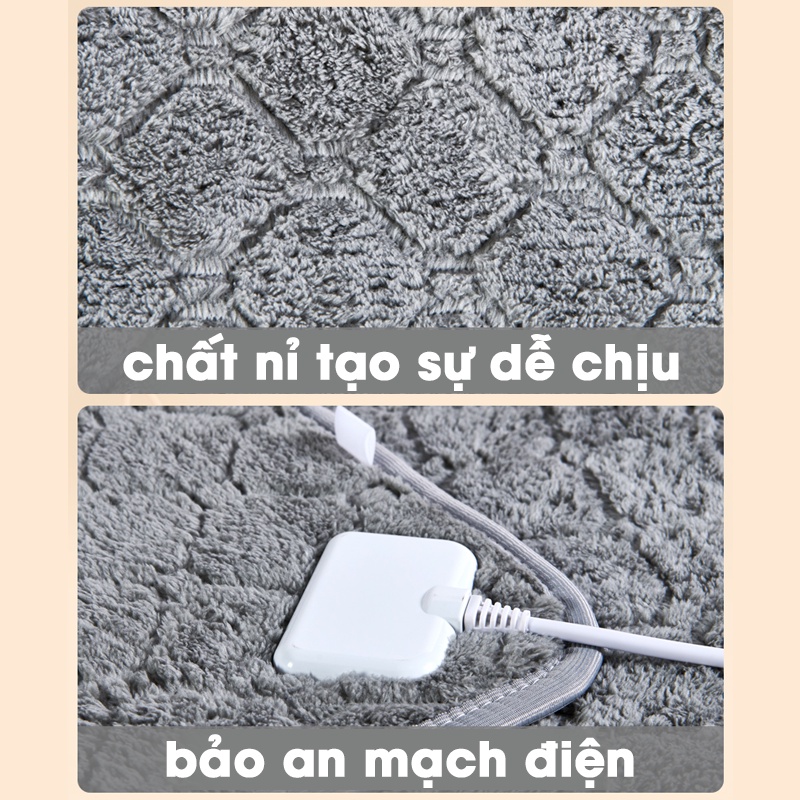 Chăn sưởi Moli 1m8 , Hàng nội địa Trung Lucinmart