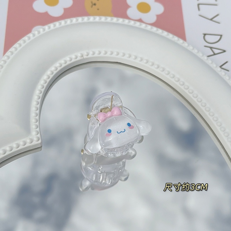 SANRIO Kẹp Tóc Đuôi Ngựa Hoạt Hình Melody Kuromi Purin Dễ Thương Sáng Bóng Ngọt Ngào Cho Bé Gái CFH