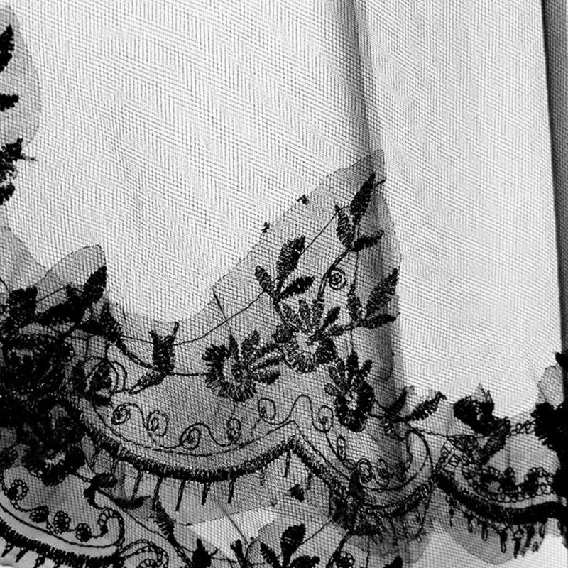 Khăn trùm đầu bằng ren họa tiết thêu hoa xinh xắn thời trang dành cho lễ hội hóa trang