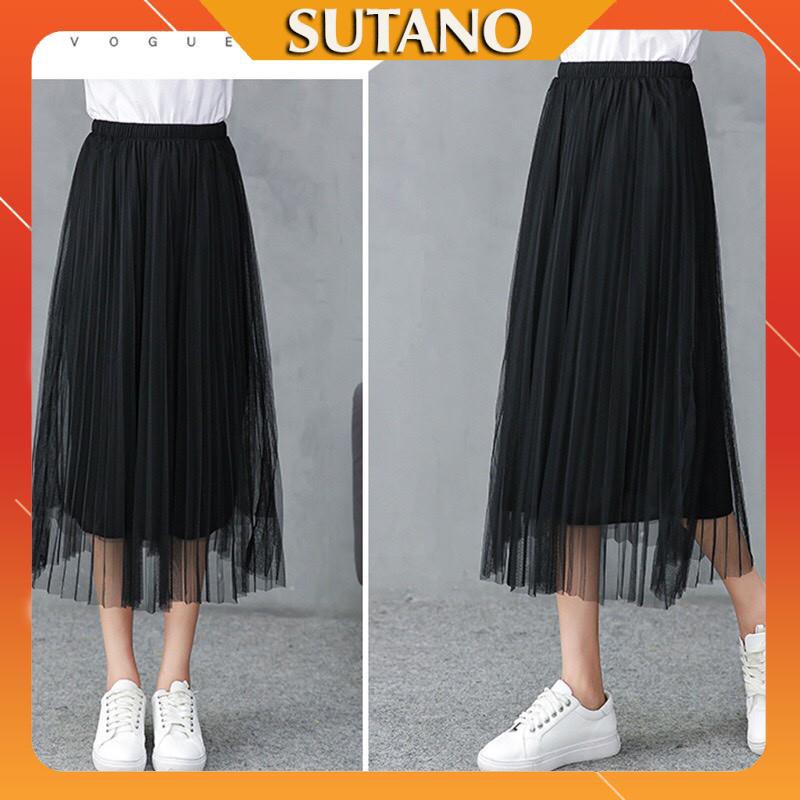 Chân váy dài Voan xếp ly sang chảnh