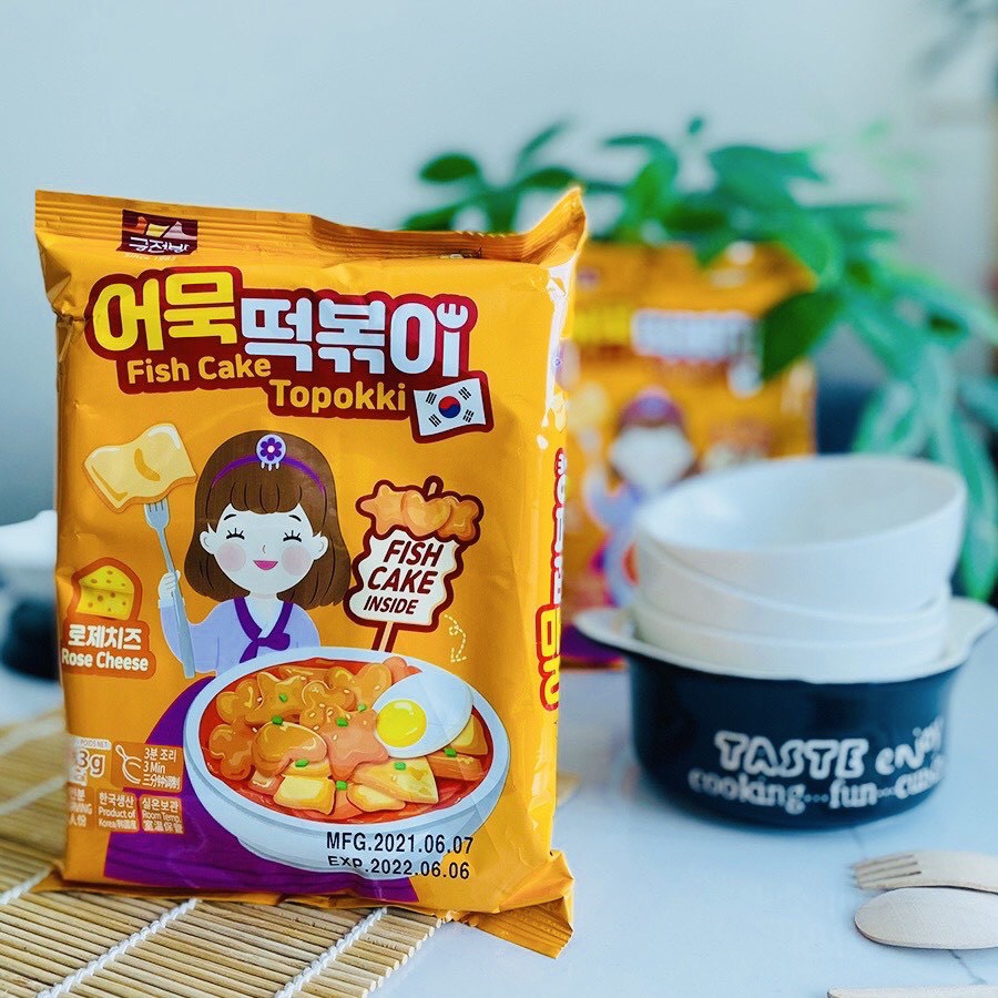(3 vị) Gói Bánh Gạo Topokki Hoa Sao Tim Nhập Khẩu Hàn Quốc Đậm Đà các sốt (dầu mè, cay ngọt, phô mai) | BigBuy360 - bigbuy360.vn