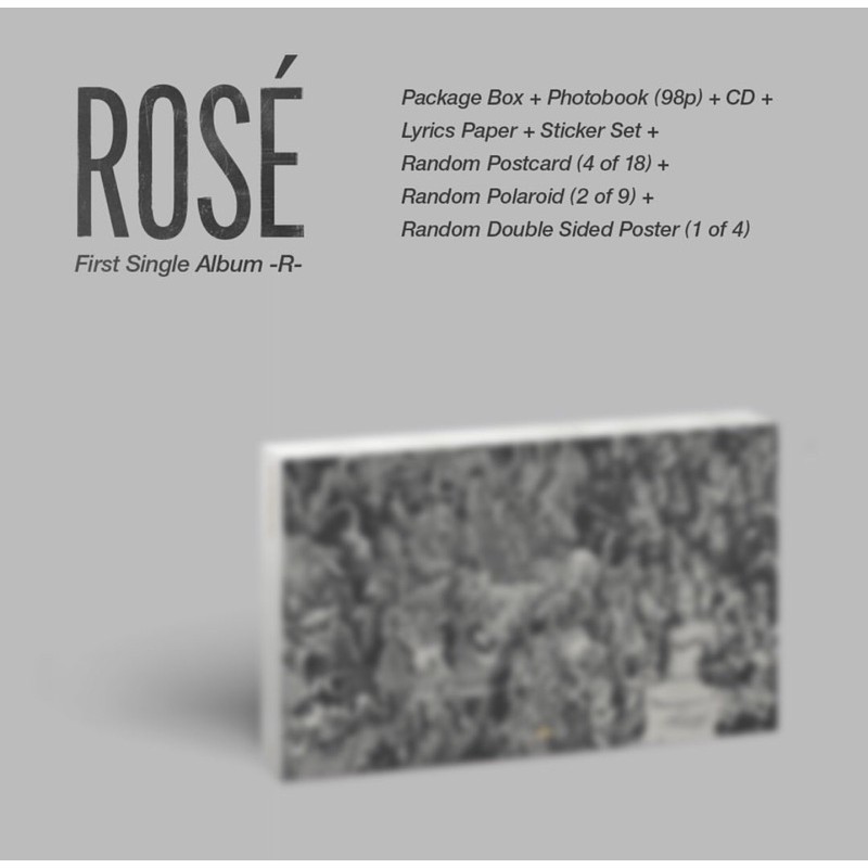 [CHÍNH HÃNG] Rosé First Single Album -R- | Album R - ROSÉ BLACKPINK SOLO