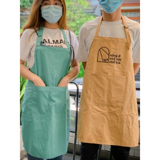 [CÓ SẴN] Tạp dề màu xanh mint xanh ngọc - tạp dề màu pastel tận xưởng