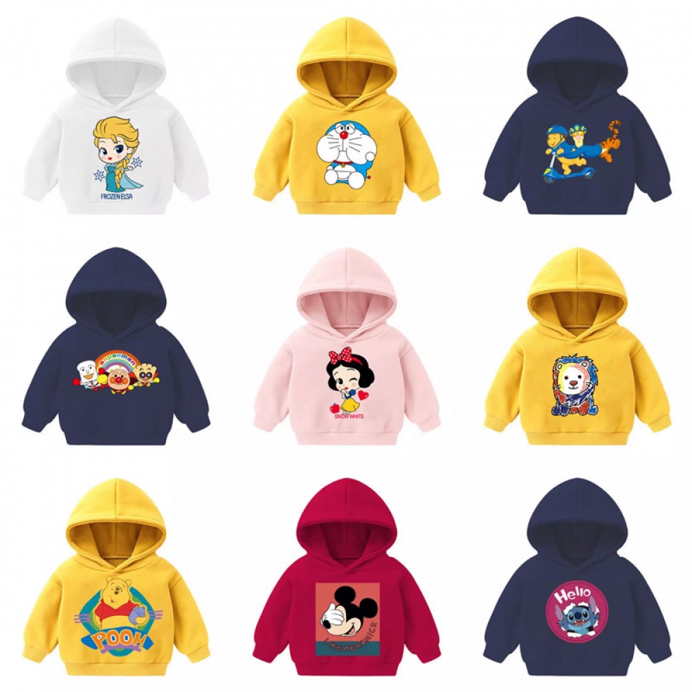 Áo Hoodie Mùa Đông Tay Dài In Hình Hoạt Hình Dễ Thương Cho Trẻ Em sj4140