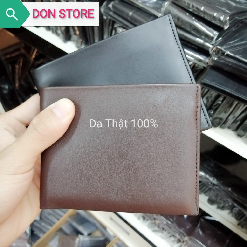 [SỐC]Ví Nam, Bóp Nam Leather 100% Da Bò Thật ( Bảo Hành 12 Tháng)