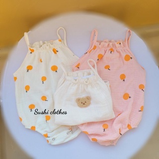 Body 2 dây xô muslin siêu mềm mát