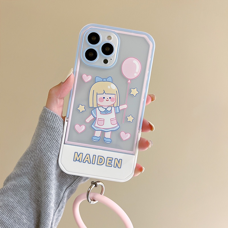 Ốp lưng iphone Ốp Điện Thoại Kèm Giá Đỡ Tàng Hình Cho iphone13Pro 12 11Pro xr 6 7 8 PLUS Dinuo case