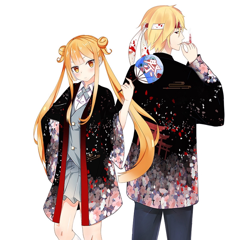 Tranh Cuộn Treo Tường Trang Trí In Hình Nhân Vật Anime Yukata