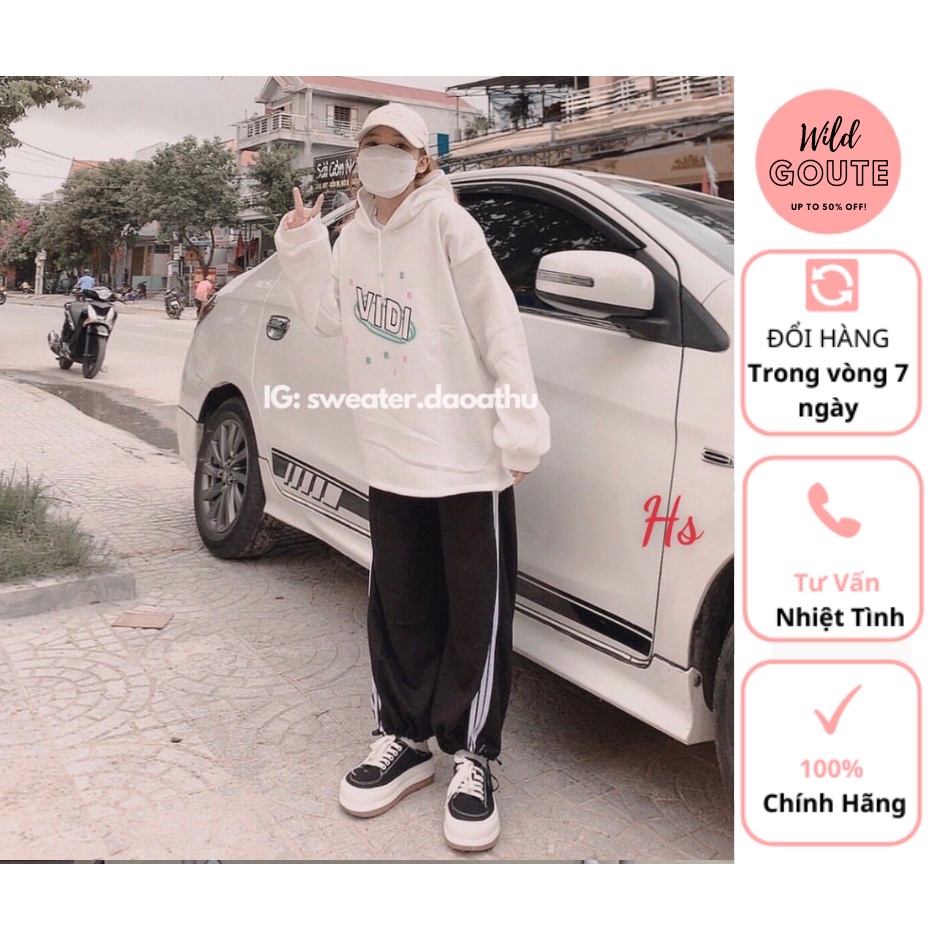 Áo Hoodie Trắng In Vidi Chất Liệu Chân Cua Đẹp Mịn Wild.Goute SP000809 | BigBuy360 - bigbuy360.vn