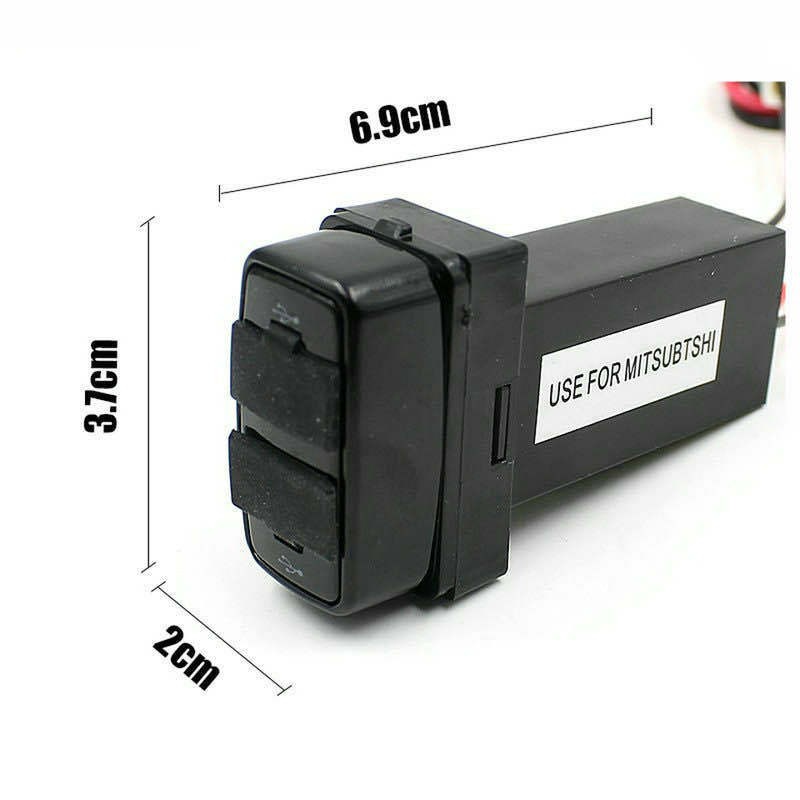 Bộ Sạc Nhanh 12V Cổng USB Kép Cho TOYOTA Mitsubishi Hàng Có Sẵn
