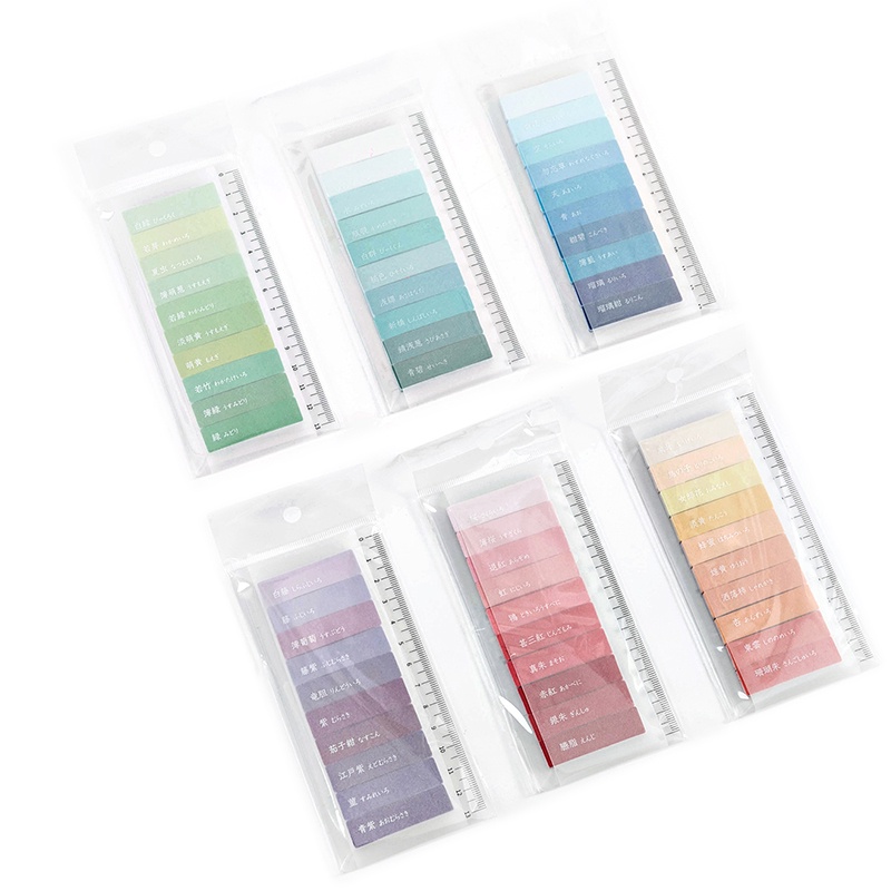 Bộ 150 Tờ Giấy Ghi Chú Màu Sắc Gradient 13cm C6557
