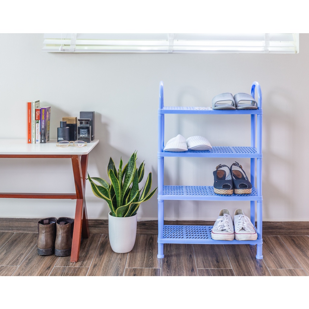 Kệ Để Giày Dép Nhựa Nam Dương - 47cm x 19cm - 2 Tầng/ 3 Tầng/ 4 Tầng - Dương/ Ngọc/ Đỏ - [KDL]