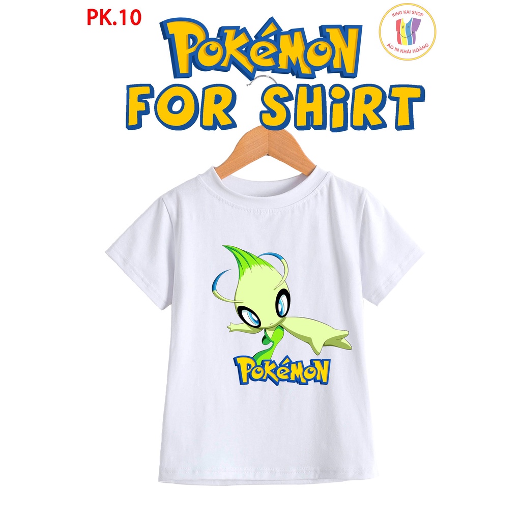 áo thun bé trai in hình pokemon cotton co giản thoải mái