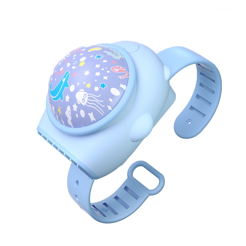 Quạt Sạc USB Đeo Tay Không Cánh 3 Bánh Răng Dễ Thương