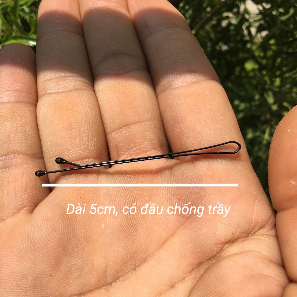 Kẹp tăm màu đen an toàn - gim / ghim tăm bob pin KT35