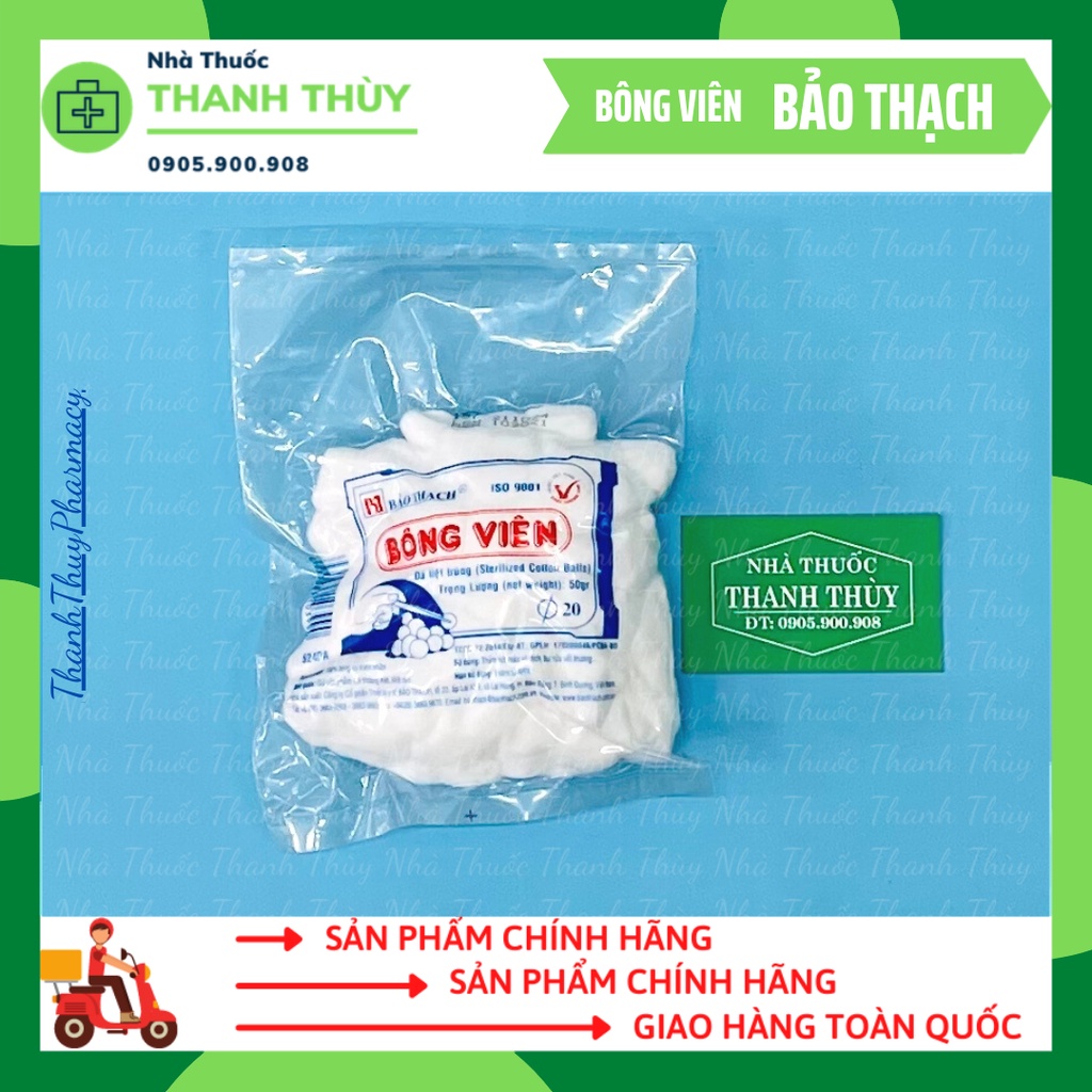 BÔNG GÒN VIÊN BẢO THẠCH TIỆT TRÙNG [GÓI 50GR]