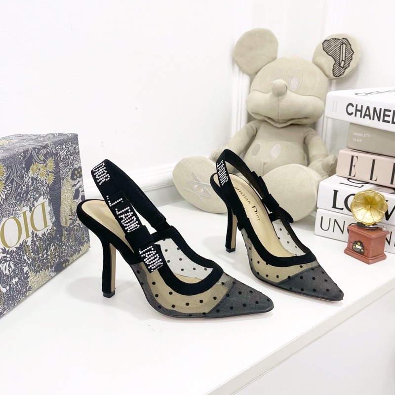 Sandal cao gót bít mũi hàng cao cấp fullbox hộp hoa