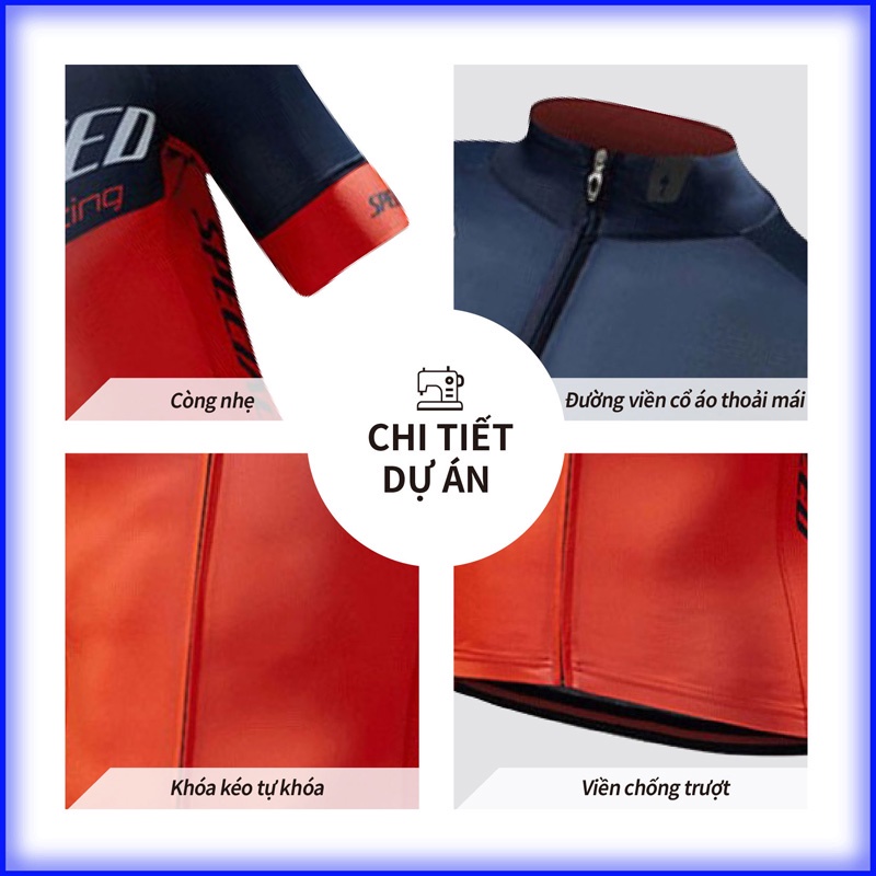 CHUYÊN DỤNG Quần áo dành cho xe đạp leo núi Bộ Jersey đi xe đạp nhẹ nhàng Thoải mái mềm mại và đàn hồi thấm mồ hôi Quần áo thể thao khô nhanh