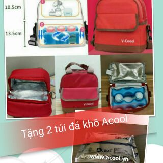 Balo giữ nhiệt V-cool( tặng 2 túi đá khô acool)