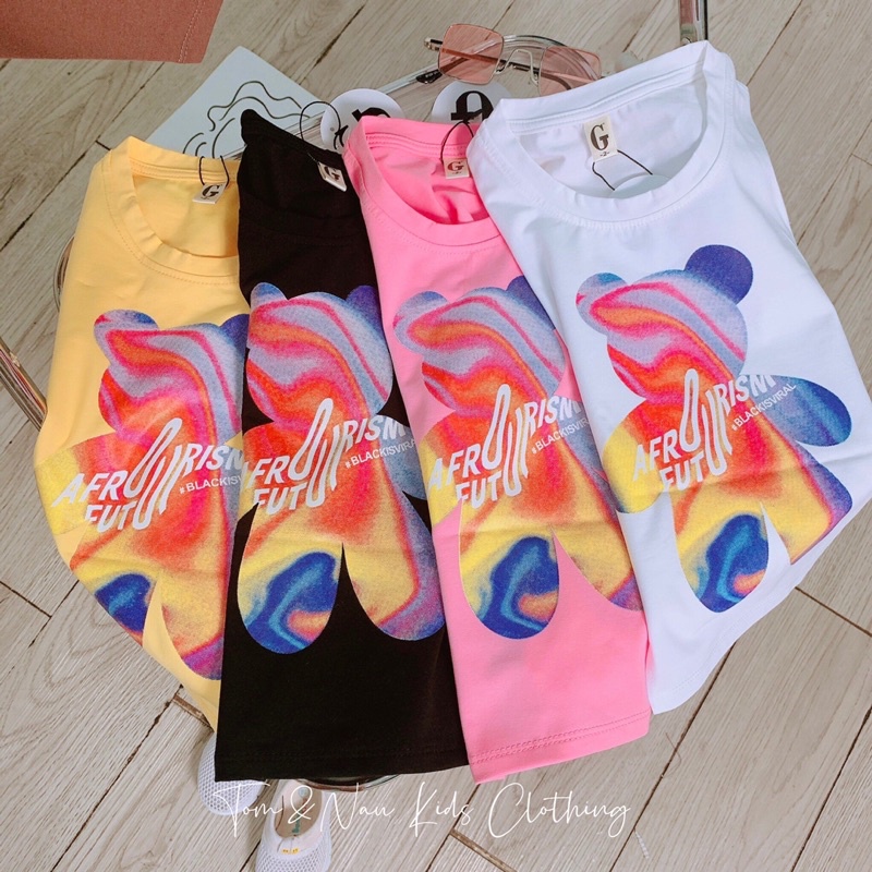 Set áo thun cộc tay quần leggin đùi bé gái cotton loại 1 siêu đáng yêu