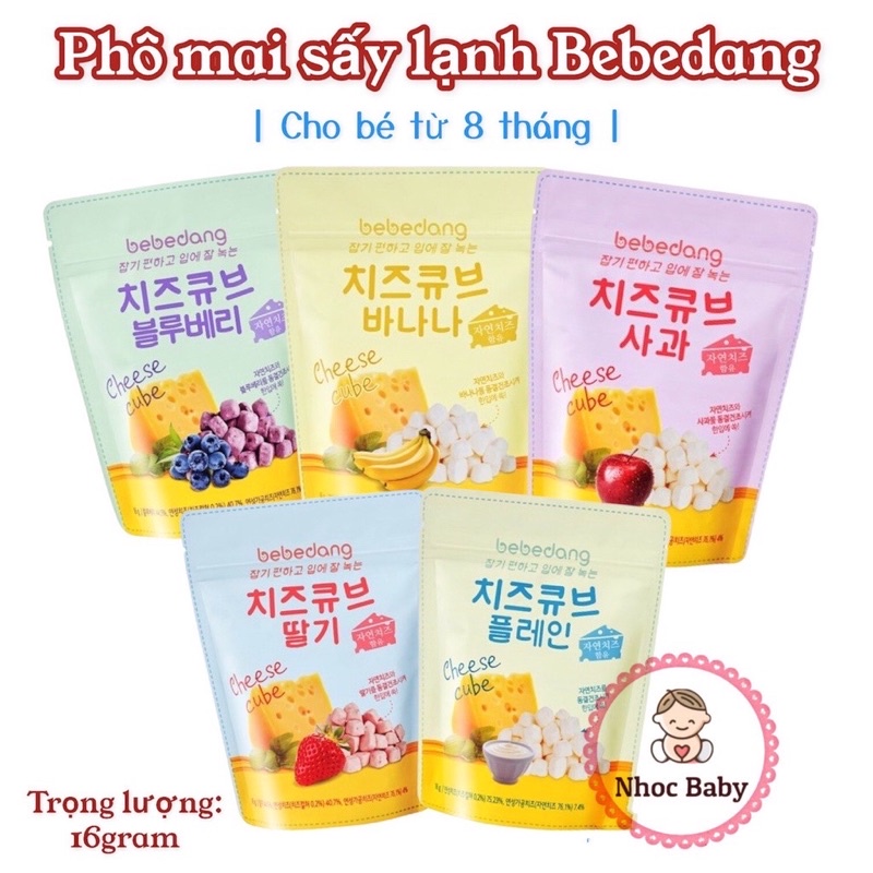 Sữa chua khô sấy lạnh Bebedang cho bé gói 16g Hàn Quốc