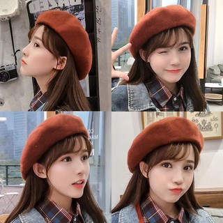 Mũ Beret Mũ nồi bánh tiêu nhiều màu
