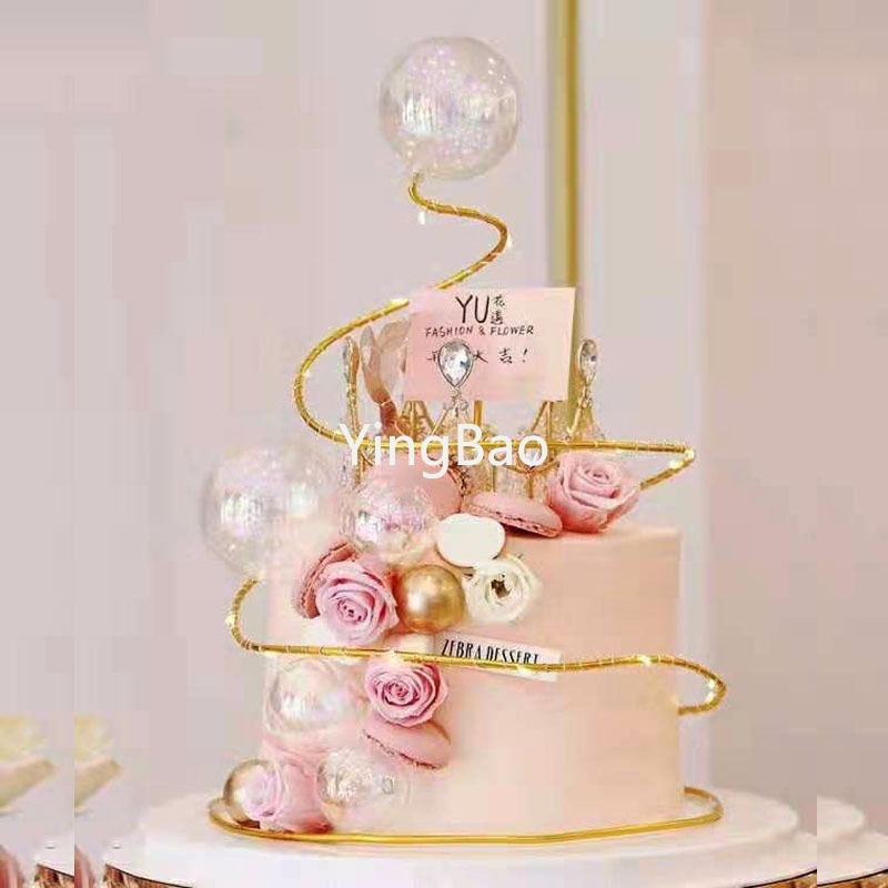 4 Chiếc Bóng Trong Suốt Trang Trí Bánh Kem