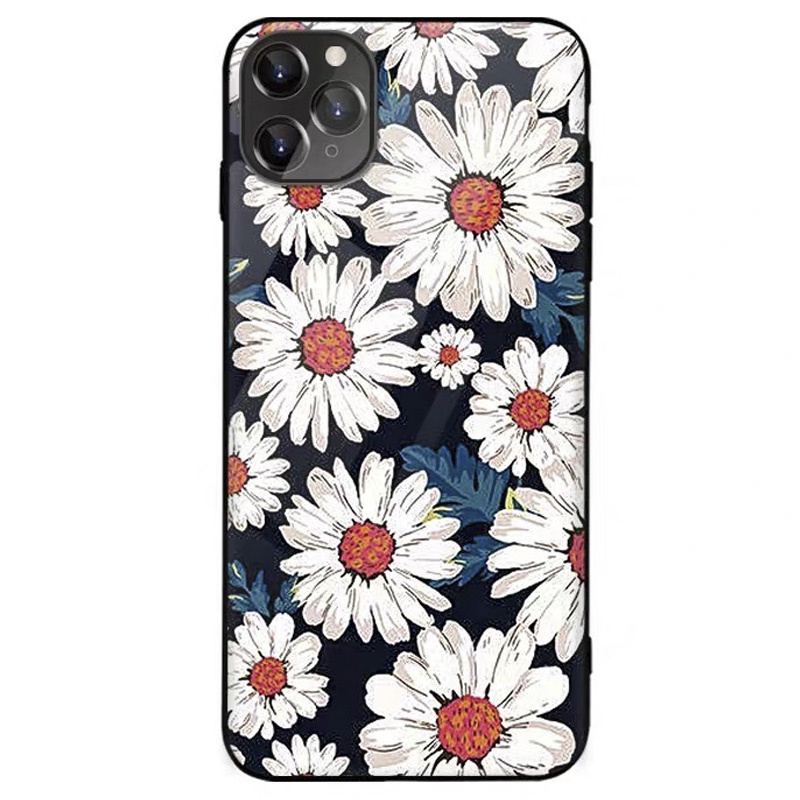 Ốp lưng iphone kính cao cấp hoa đã sắc case 14plus 14 pro max 13 12 promax 11 mini 6 6s 7 8 plus x xr xs Se